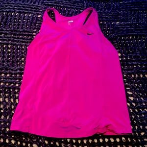 Nike pink sports tank